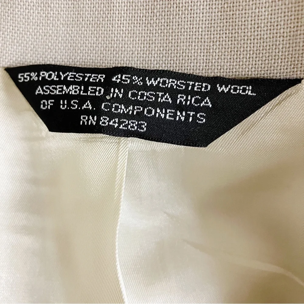 Office Wedding Travel APPLESEEDS Mens Single Breasted Jacket Blazer 46 L Beige